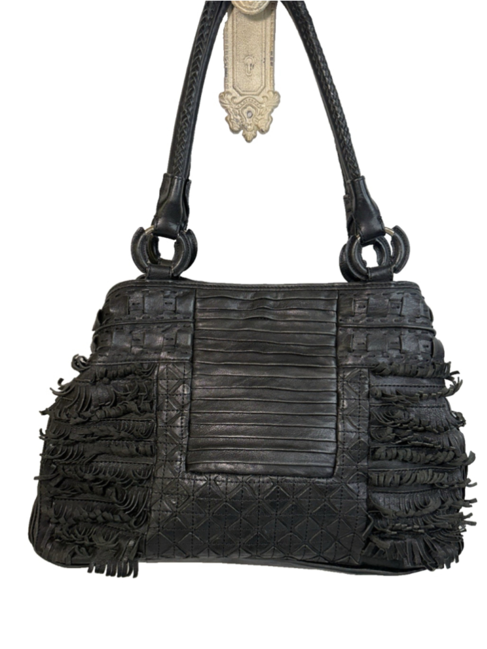 david & scotti Italy Slouchy Hobo Shoulder Bag boho Leather large